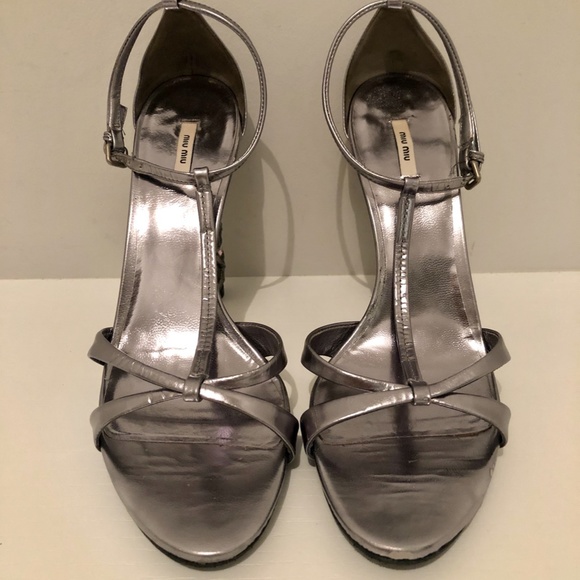 Miu Miu Crystal Heel Sandals - Picture 3 of 4